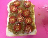 残ったカレーとトマトでチーズトースト作り方3写真