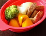 レンチンでスピード温野菜☆作り方3写真