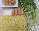 納豆と水菜入り塩焼きそば作り方1写真