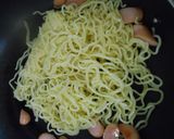 納豆と水菜入り塩焼きそば作り方5写真