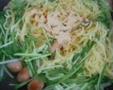 納豆と水菜入り塩焼きそば作り方6写真
