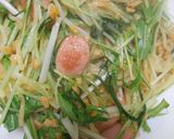 納豆と水菜入り塩焼きそば作り方9写真