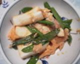 絹さやの卵とじ作り方12写真