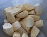 熱々！揚げ里芋の海老そぼろあんかけ作り方5写真