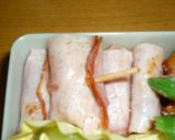 ハムときゅうりの巻き物作り方3写真