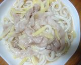 パパッと肉チーズうどん★作り方5写真