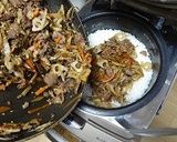 牛肉と根菜の混ぜご飯作り方6写真