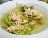 食物繊維たっぷり♪レタスまるごとスープ作り方4写真