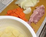 ポテトとベーコンの重ね蒸し作り方1写真