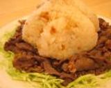 焼肉の上に「にんにくライス」がどっか~ん☆作り方7写真