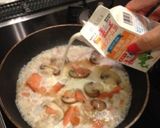スモークサーモンのクリームパスタ作り方4写真