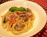 スモークサーモンのクリームパスタ作り方6写真