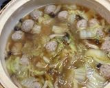 白菜と肉団子の中華鍋作り方5写真