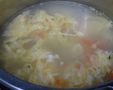 美容によい☆たまごスープ♪アーモンド入り作り方3写真