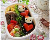 ＊バレンタインに❤キティちゃんのお弁当＊作り方6写真