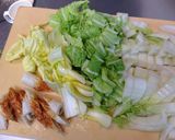 ツナとちくわと白菜の煮物☆鍋の残りでも！作り方1写真