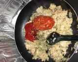ハンバーグからの〜リメイク•オムレツ‼作り方2写真
