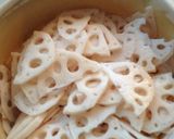 れんこんのきんぴら作り方1写真