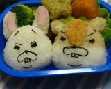 キャラ弁★紙兎ロペとアキラ先輩作り方4写真