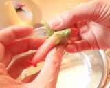 大葉で巻いたカニカマの天ぷら作り方3写真