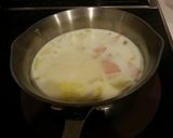 白菜とハムのミルク煮～スープ仕立て～作り方3写真