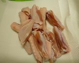 (^^)手羽中にんにくマヨネーズ炒め作り方1写真