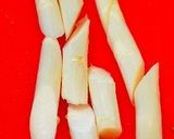 ✿ホワイトアスパラのカニ風味餡掛けで♬✿作り方1写真