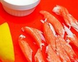 ✿ホワイトアスパラのカニ風味餡掛けで♬✿作り方4写真