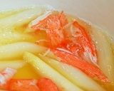 ✿ホワイトアスパラのカニ風味餡掛けで♬✿作り方5写真