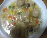 パパッと肉チーズうどん★作り方8写真