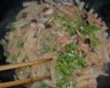 大根とベーコンの炒め物作り方4写真