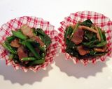 簡単☆お弁当に☆ほうれんそう＆ベーコン☆作り方4写真