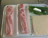 我が家の♡とろっと豚の角煮（おからで・）作り方1写真