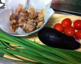 【家の食材で】豚と野菜のドライ？な炒め物作り方1写真