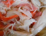 カニカマ、玉子の・青ねぎのせ丼ぶり作り方6写真
