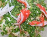 カニカマ、玉子の・青ねぎのせ丼ぶり作り方10写真