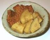 さつまいもとさつま揚げの煮物作り方4写真
