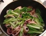 イカと小松菜の醤油麹炒め☆作り方3写真