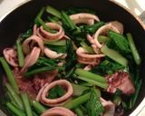 イカと小松菜の醤油麹炒め☆作り方4写真