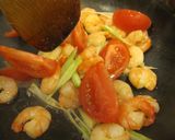 海老とエシャレットのトマト炒め作り方3写真