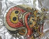写し絵シートで簡単キャラチョコケーキ作り方8写真