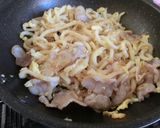 にんにく醤油で焼きうどん♪作り方3写真