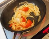 サバ味噌煮缶とトマトのカレー作り方2写真