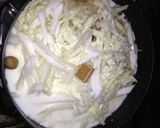 塩麹牡蛎とトロリ白菜のチーズミルクスープ作り方5写真