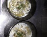 塩麹牡蛎とトロリ白菜のチーズミルクスープ作り方9写真