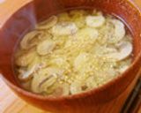 マッシュルームのお味噌汁作り方8写真