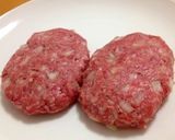 トマトと水菜の爽やか簡単ハンバーグ作り方3写真