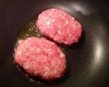 トマトと水菜の爽やか簡単ハンバーグ作り方4写真