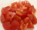 トマトと水菜の爽やか簡単ハンバーグ作り方7写真