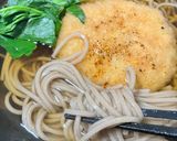 簡単　メンチカツ蕎麦作り方7写真
